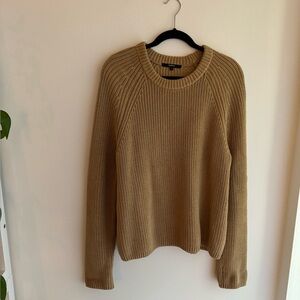 Quince Tan Crew Neck Sweater